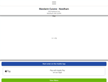 Tablet Screenshot of mandarincuisineneedham.com